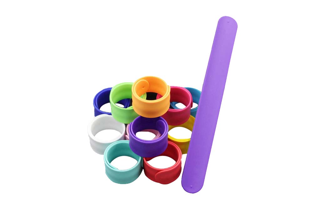 Plastic flexible magnetic rulers Silicone Ruler slap bracelet