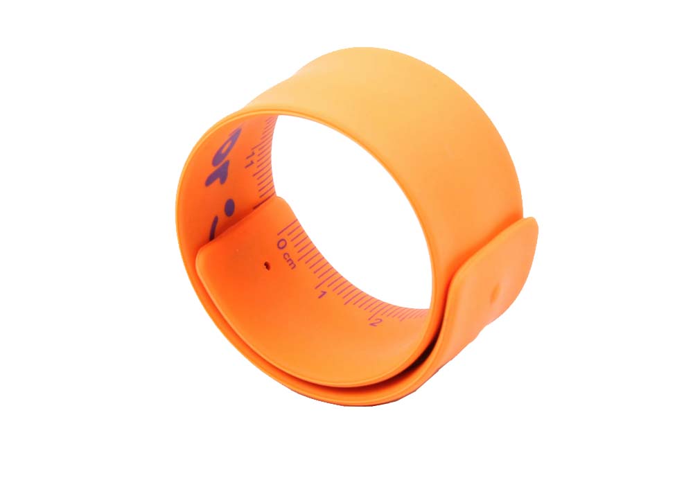 Plastic flexible magnetic rulers Silicone Ruler slap bracelet