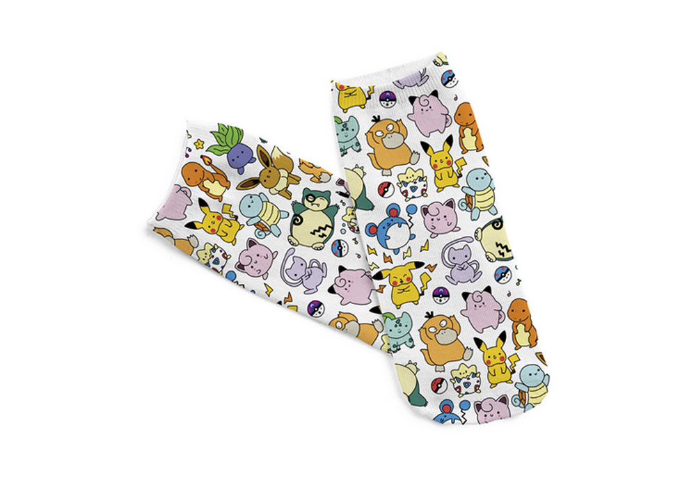 3D Digital Printed Kids Short Socks