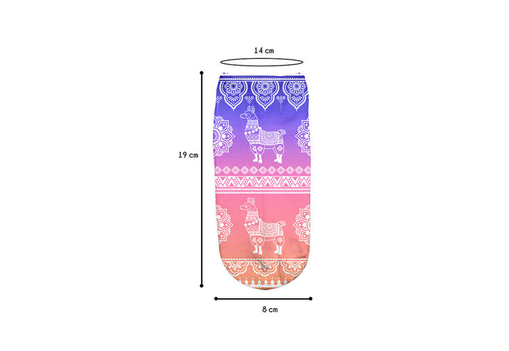 3D Digital Printed Kids Short Socks