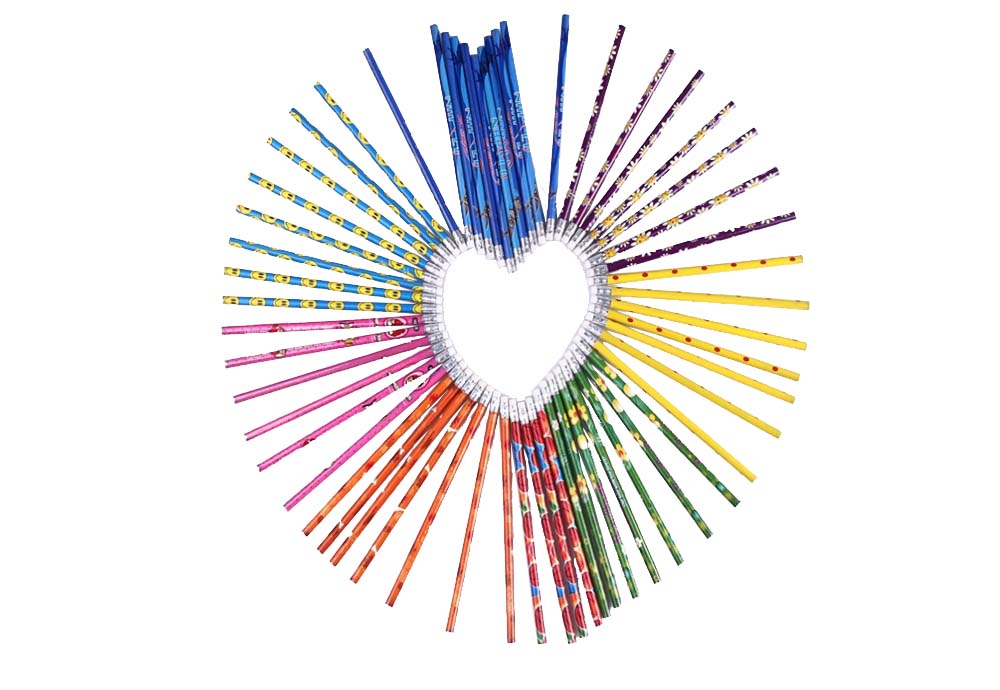 Color Printing Pencils with Eraser