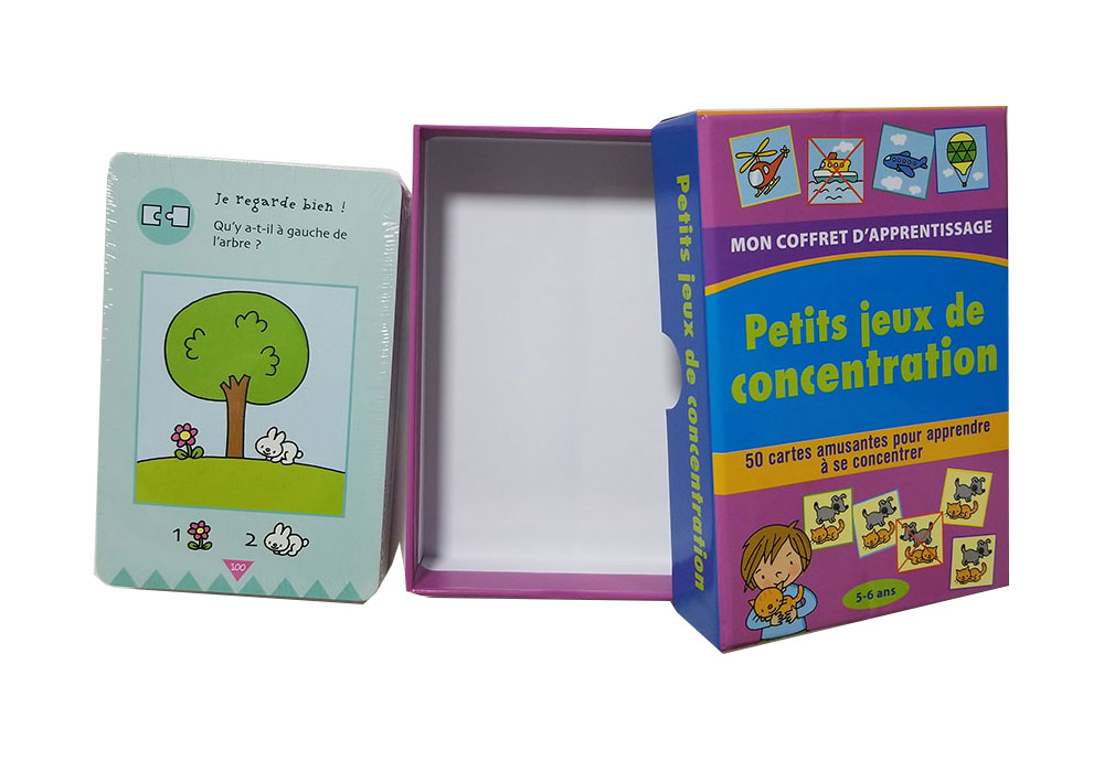 Children's intellectual game card