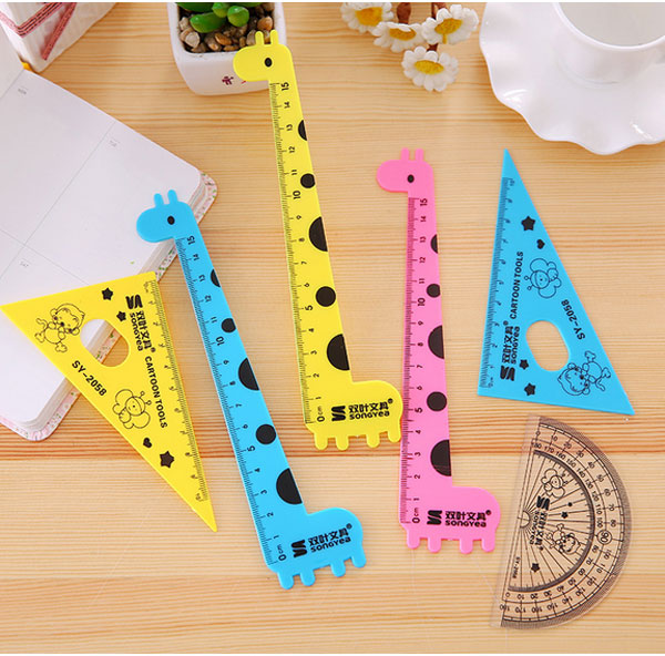  Cartoon Giraffe Shape Rulers Sets