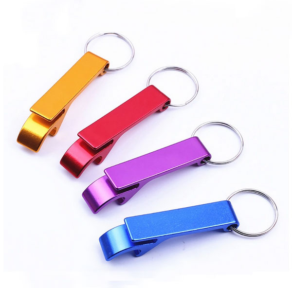 Cheap Customized Metal Aluminum Beer Wine Bottle Opener with Key Chain
