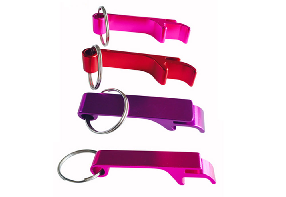 Cheap Customized Metal Aluminum Beer Wine Bottle Opener with Key Chain