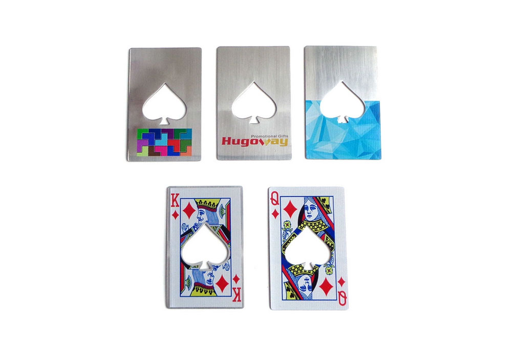  Hot Sale Playing Card Shape Bottle Openers for Promotional Gifts