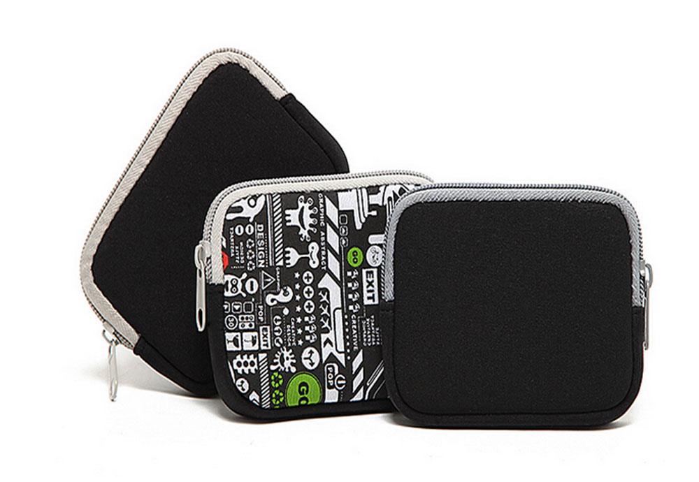 Promotional Neoprene Mini Coin Case,Sublimated Coin Purse
