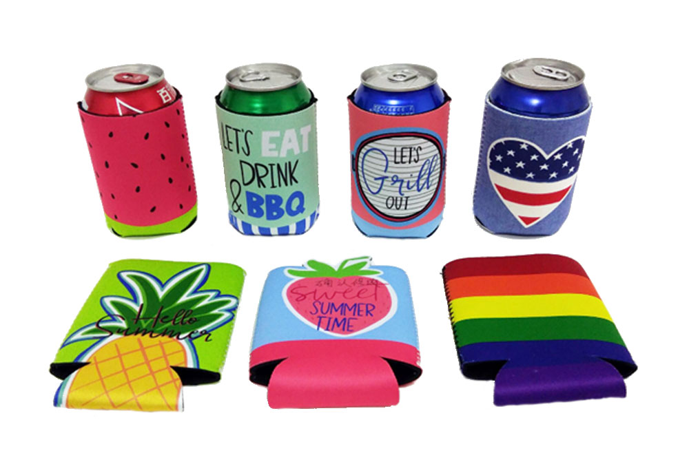Hot Sale Promotional  Neoprene Can Cooler with Customized Logo Printing