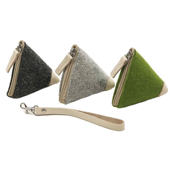 Triangular Mini felt Coin Purse