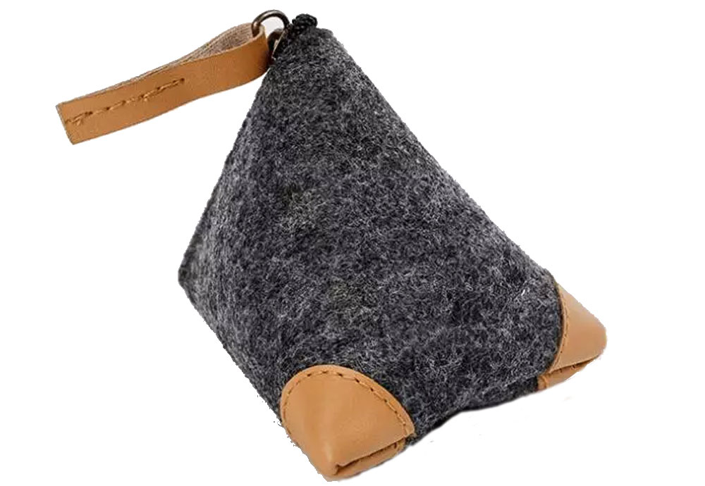 Triangular Mini felt Coin Purse