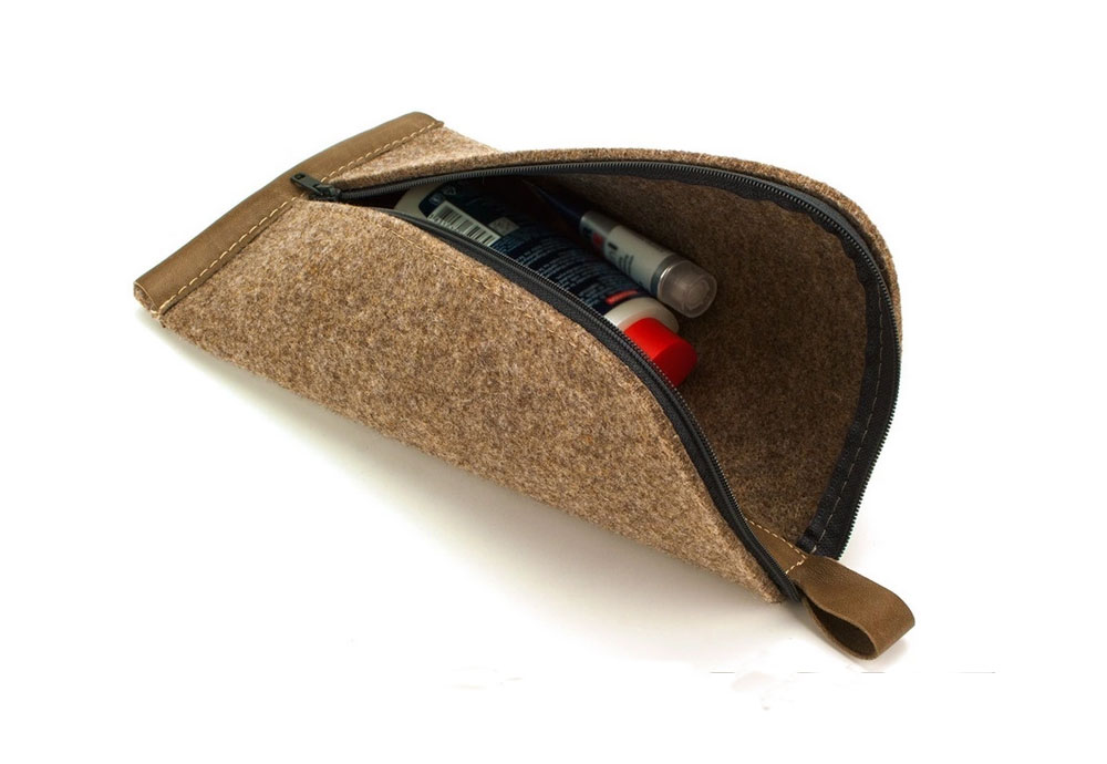 Triangular Mini felt Coin Purse