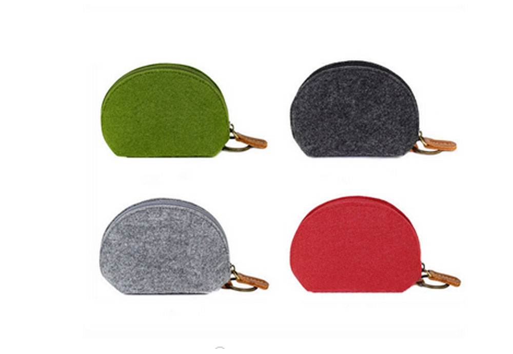 Triangular Mini felt Coin Purse
