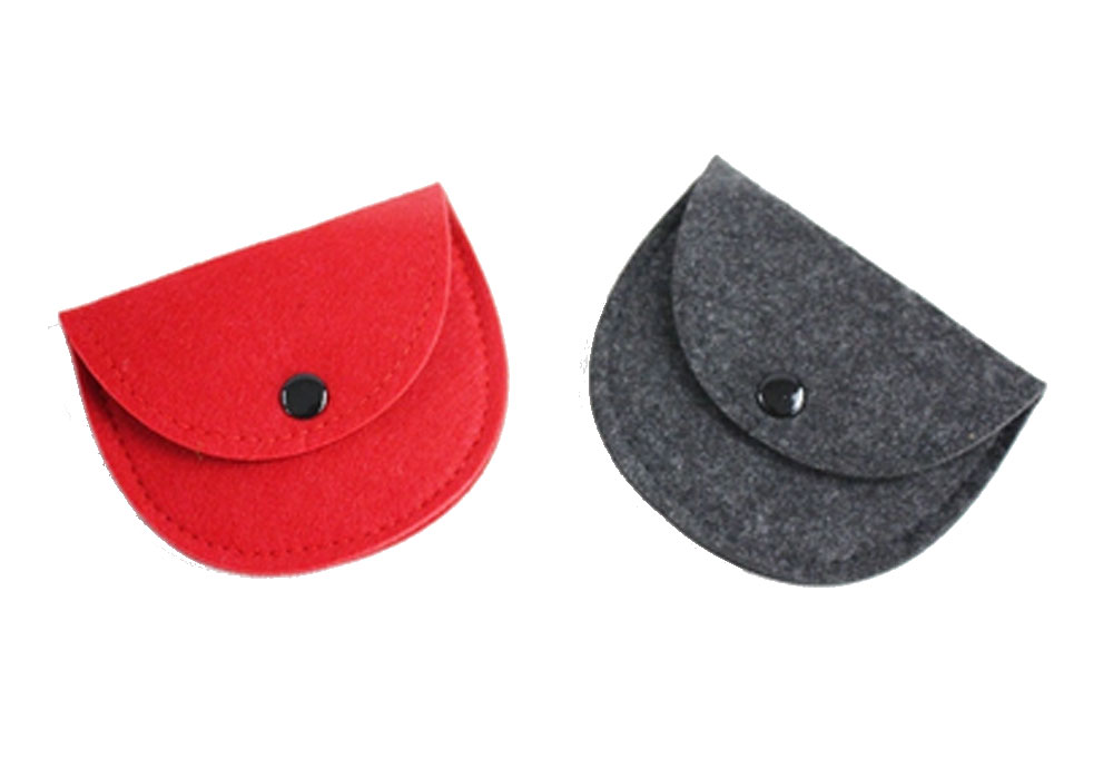 Triangular Mini felt Coin Purse