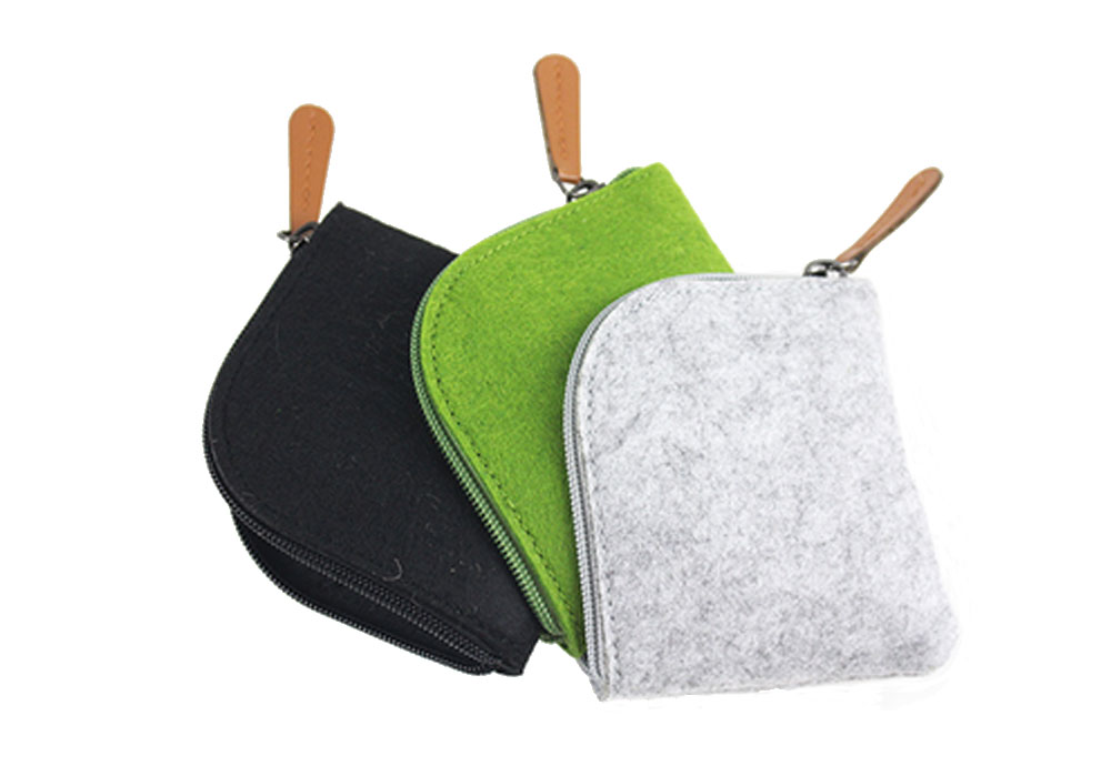 Triangular Mini felt Coin Purse