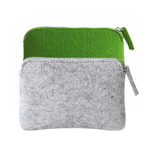  Felt Zipper Coin Purse 