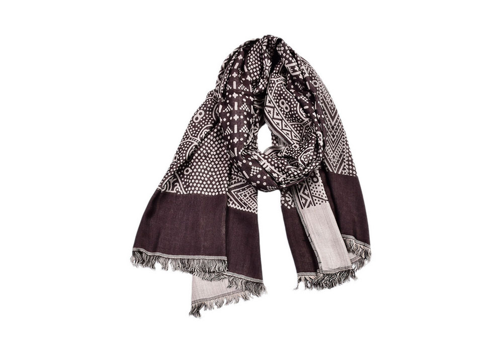 Simple Wavy Yarn Dyed Scarf for Men and Women