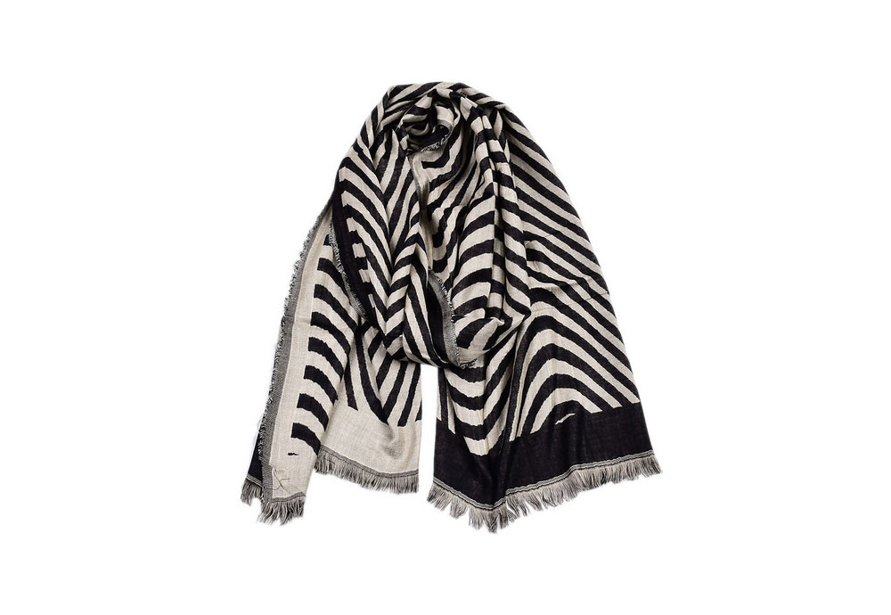Simple Wavy Yarn Dyed Scarf for Men and Women