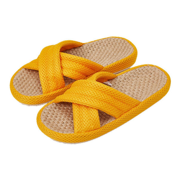 Homestay Cross Linen Slipper