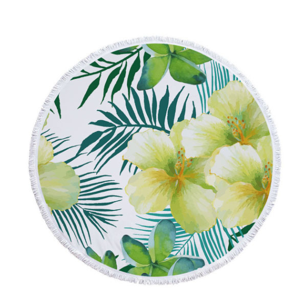 Round Microfiber Beach Towel