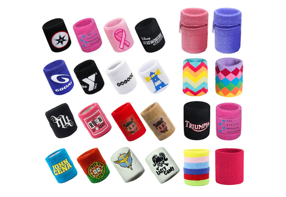 Zipper Pocket Sweatband and Wristband