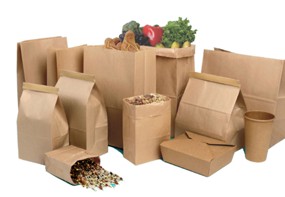 Food Grade Take Away Kraft Paper  Bag