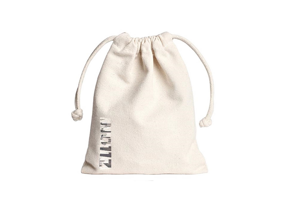 Printed Cotton Drawstring Bag