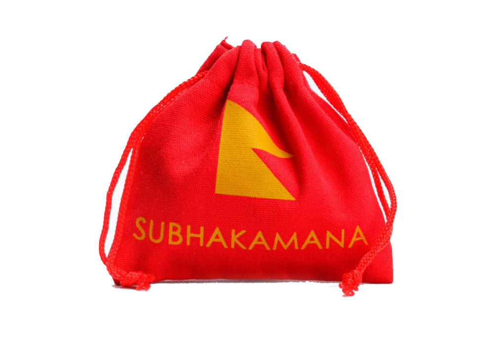 Printed Cotton Drawstring Bag