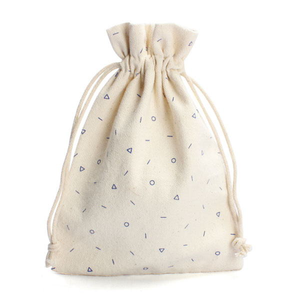 Cotton Printed Drawstring Pouch