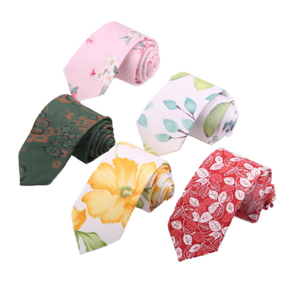  Customized Design Printed Cotton Neck Ties