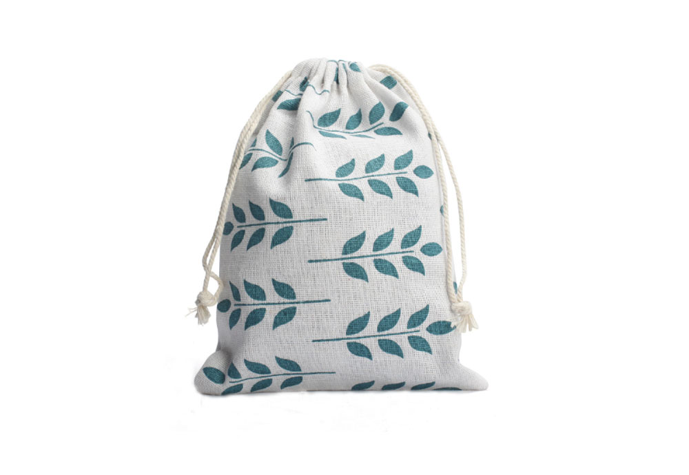 Cotton Printed Drawstring Pouch