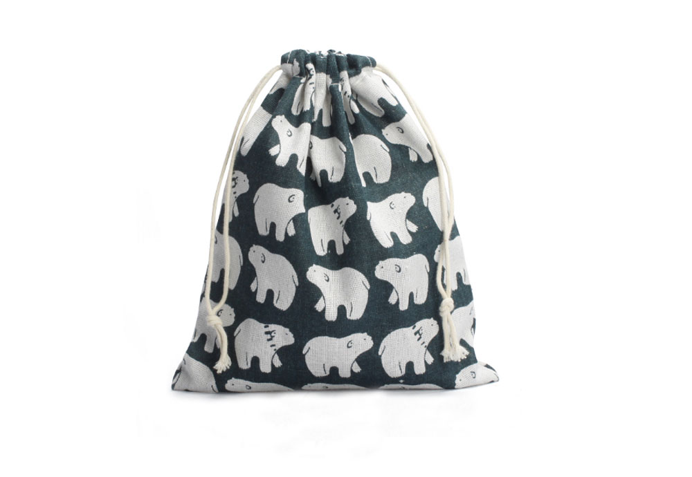 Cotton Printed Drawstring Pouch