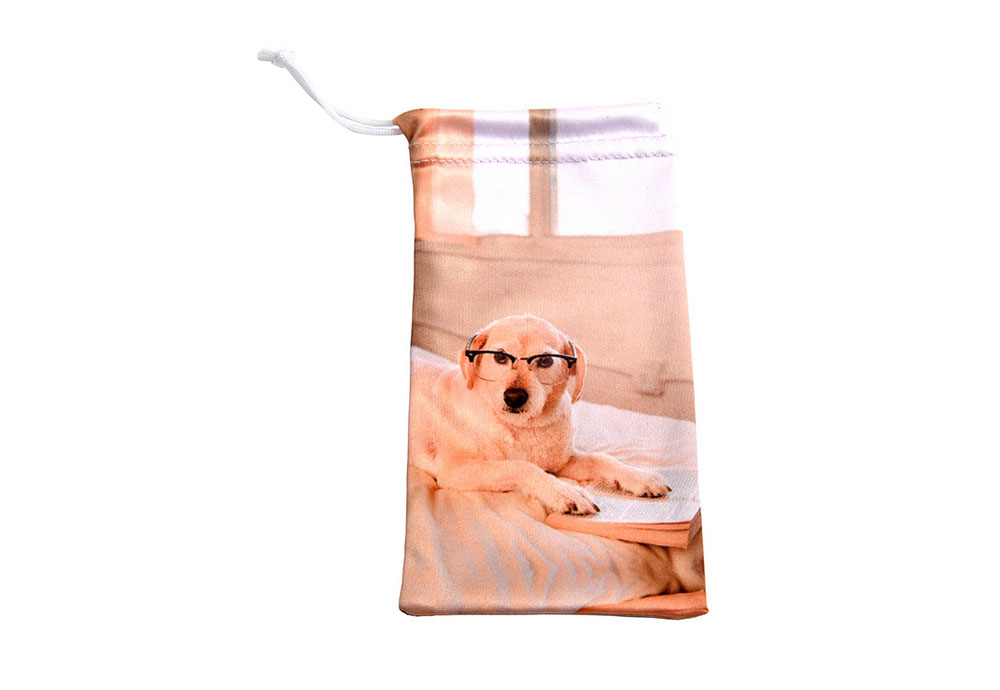 Microfiber Eyeglasses Drawstring Pouch 