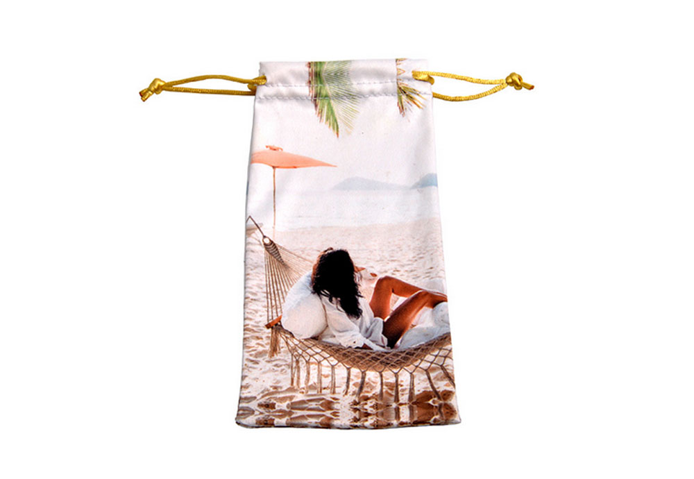Microfiber Eyeglasses Drawstring Pouch 