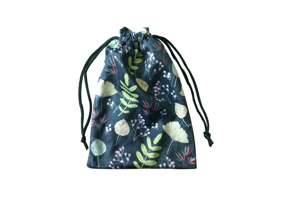 Microfiber Eyeglasses Drawstring Pouch 