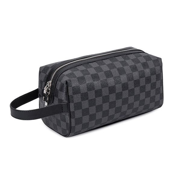 Mens Fashion  Wash Bag with High Quality Waterproof PU leather.