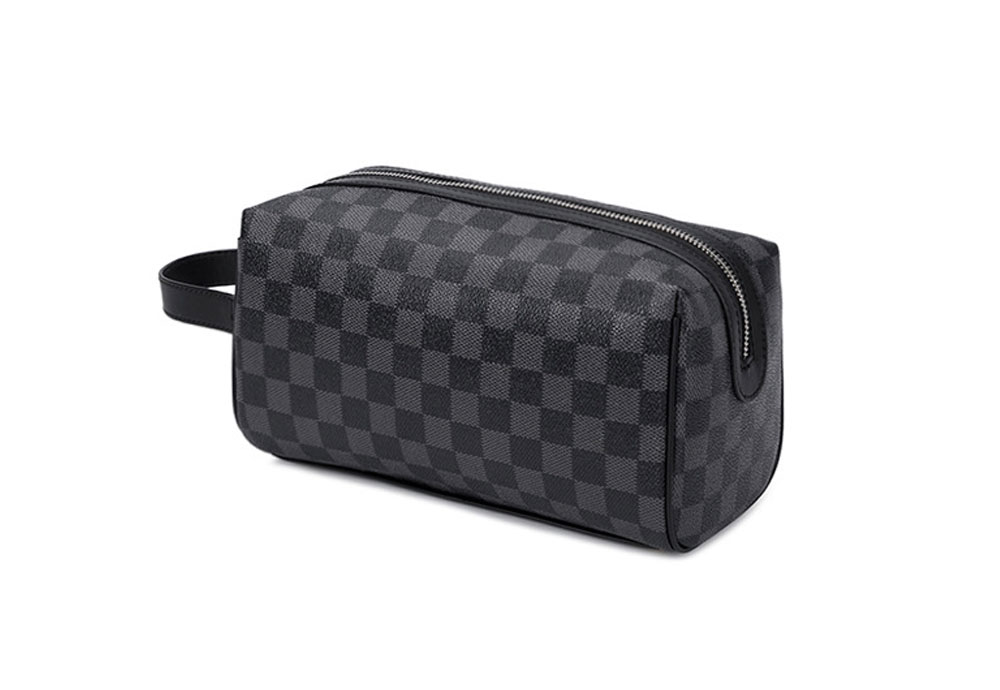 Mens Fashion  Wash Bag with High Quality Waterproof PU leather.