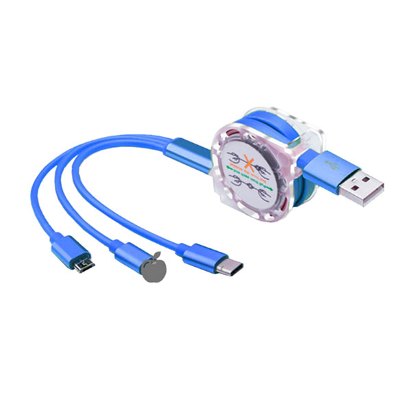 Retractable Multi USB Charging Cable 