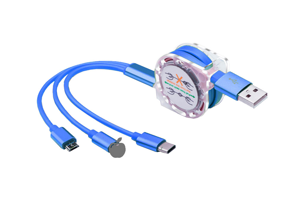 Retractable Multi USB Charging Cable 