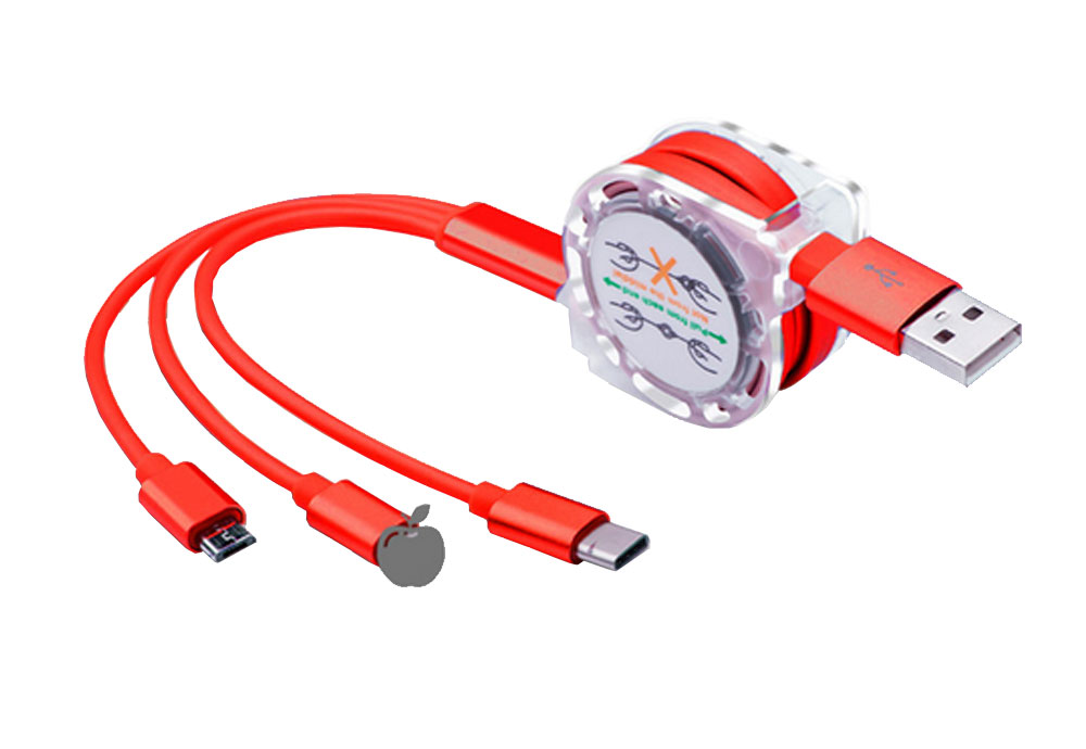 Retractable Multi USB Charging Cable 