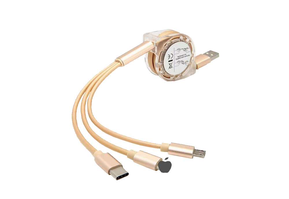 Retractable Multi USB Charging Cable 