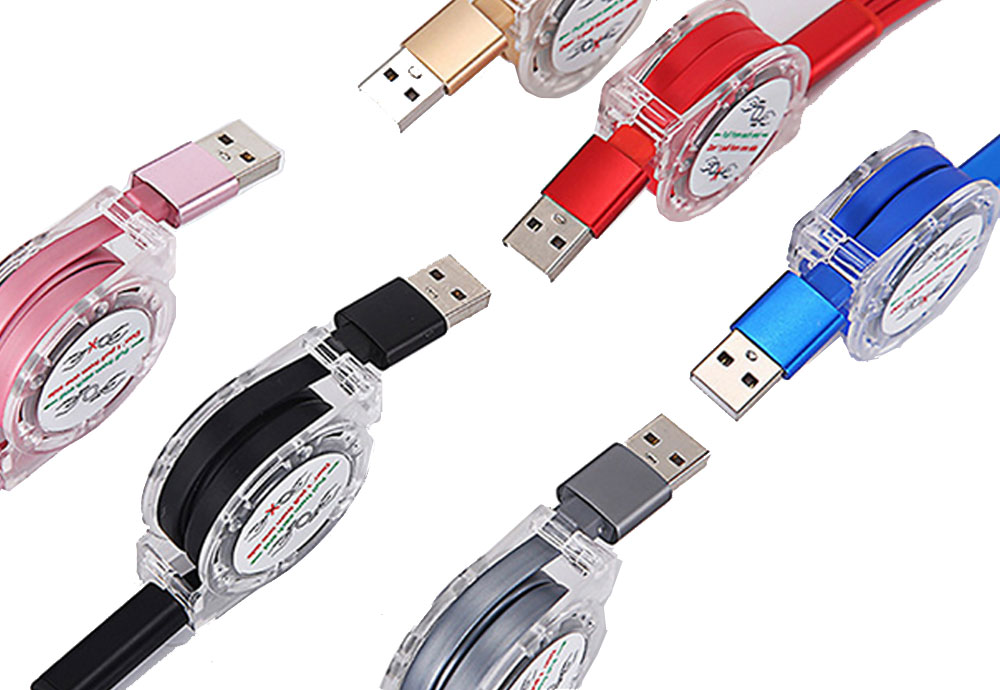 Retractable Multi USB Charging Cable 
