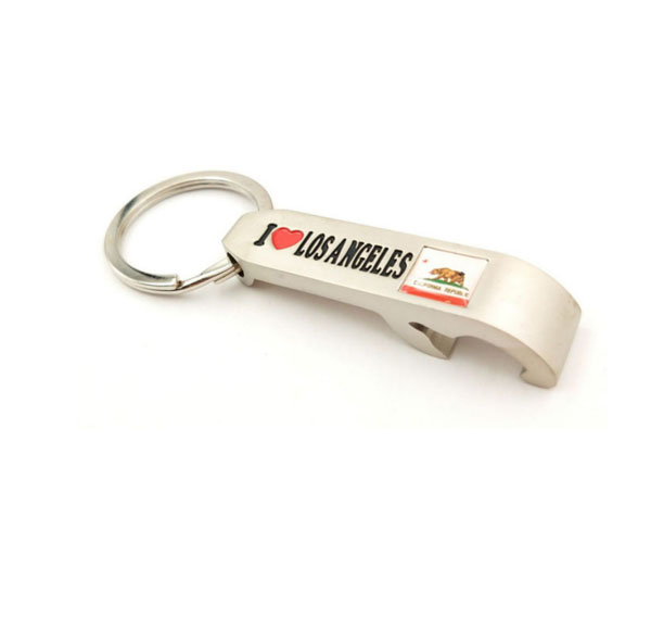 Metal Opener with Key Ring