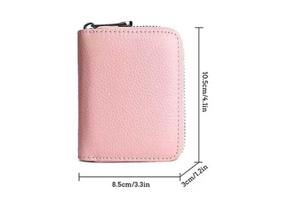 Custom Logo Pu Genuine Leather Wallet Credit Card Holder