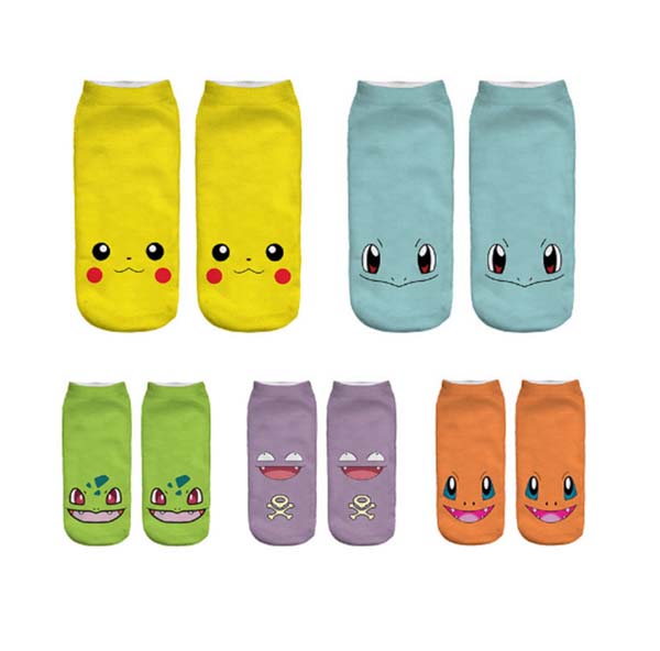 3D Digital Printed Kids Short Socks