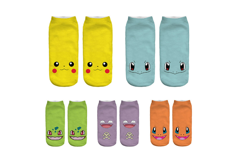 3D Digital Printed Kids Short Socks