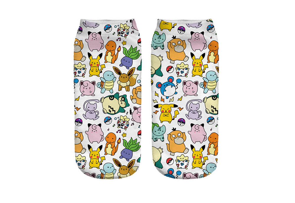 3D Digital Printed Kids Short Socks