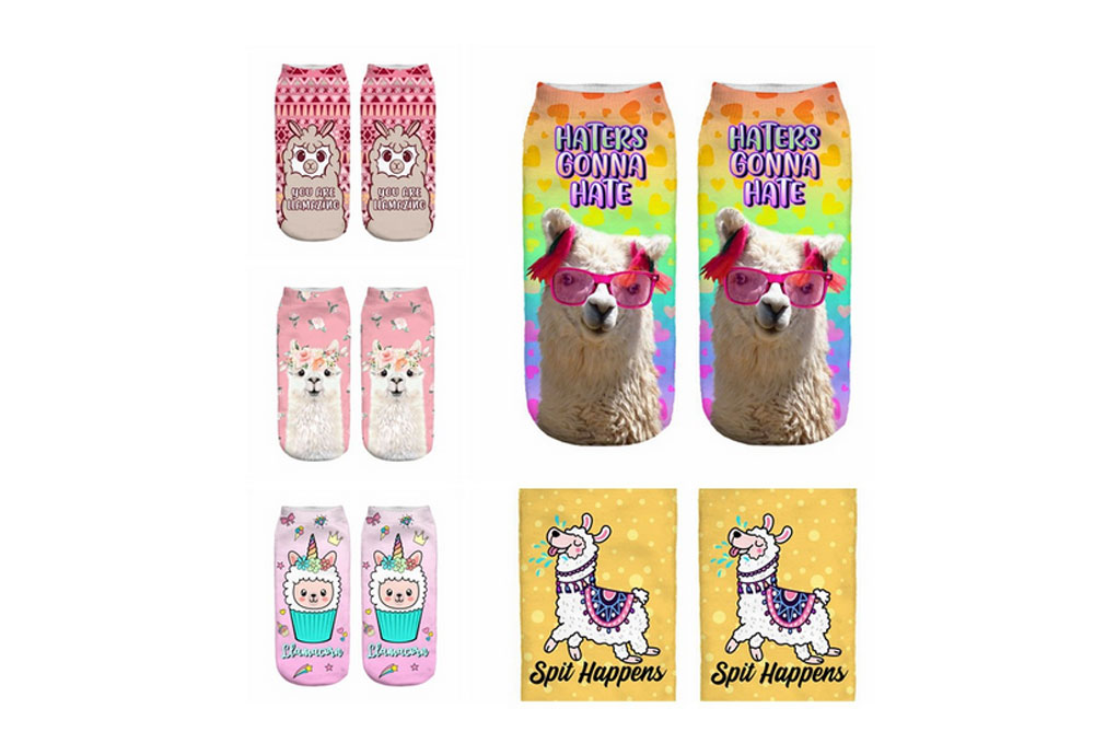 3D Digital Printed Kids Short Socks