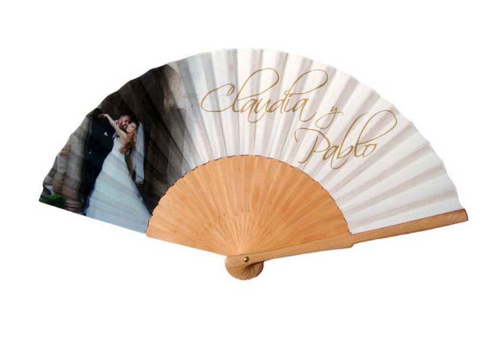 Customized Printed Wood Folding Hand Fan 