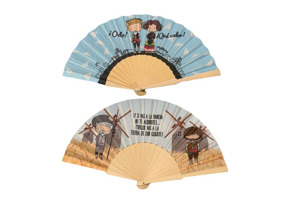 Customized Printed Wood Folding Hand Fan 