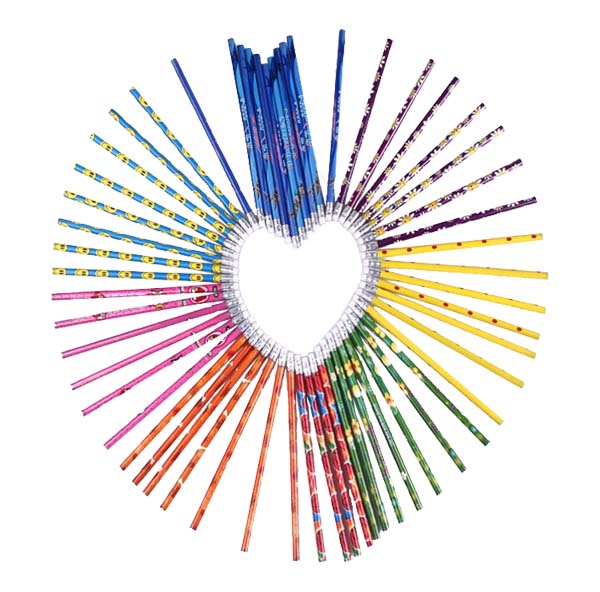 Color Printing Pencils with Eraser